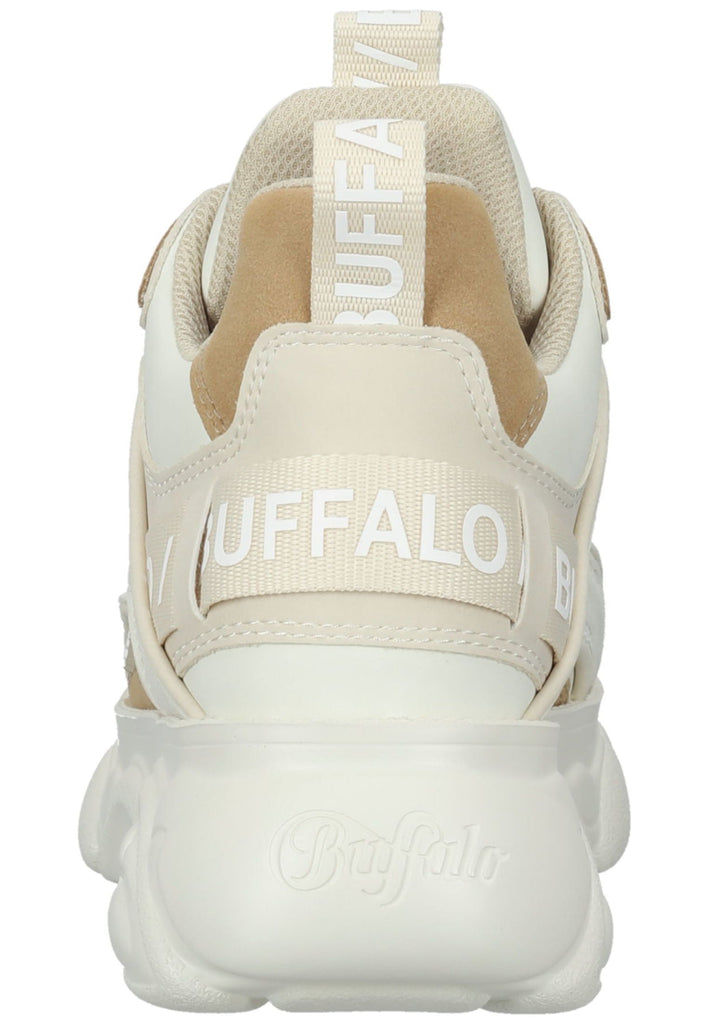 Buffalo Sneaker Lederimitat Beige/Weiß