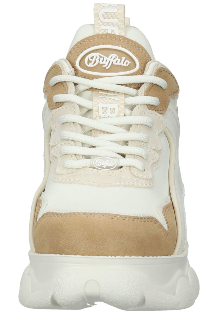 Buffalo Sneaker Lederimitat Beige/Weiß