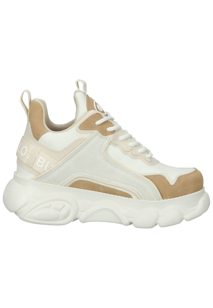 Buffalo Sneaker Lederimitat Beige/Weiß