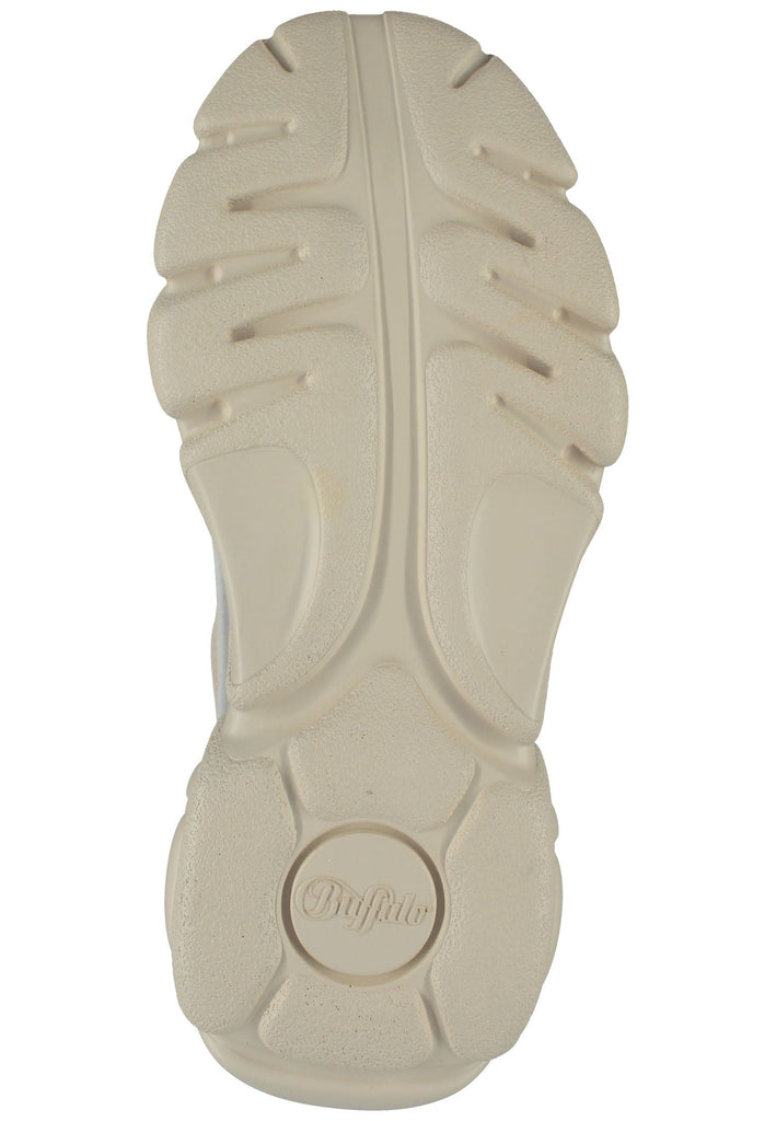 Buffalo Sneaker Lederimitat Beige/Weiß