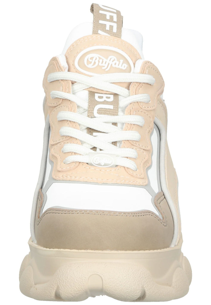 Buffalo Sneaker Lederimitat Beige/Weiß