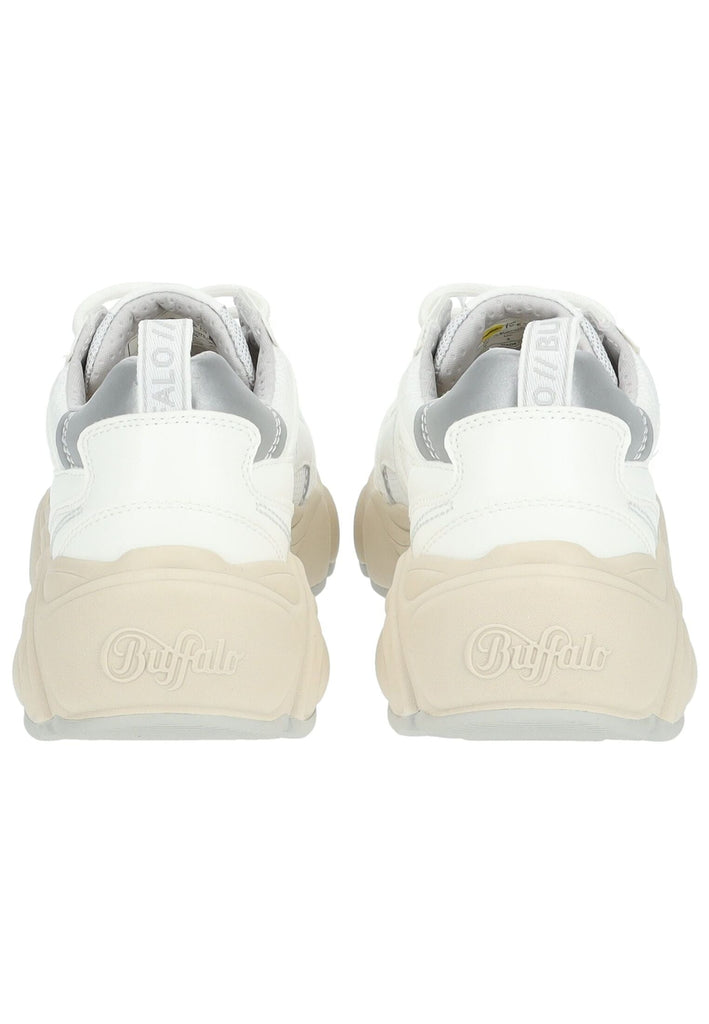 Buffalo Sneaker Lederimitat/Mesh Weiß/Grau