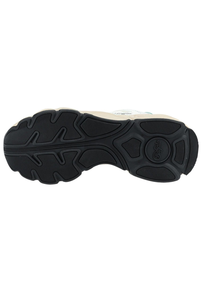 Buffalo Sneaker Lederimitat/Mesh Weiß/Grün