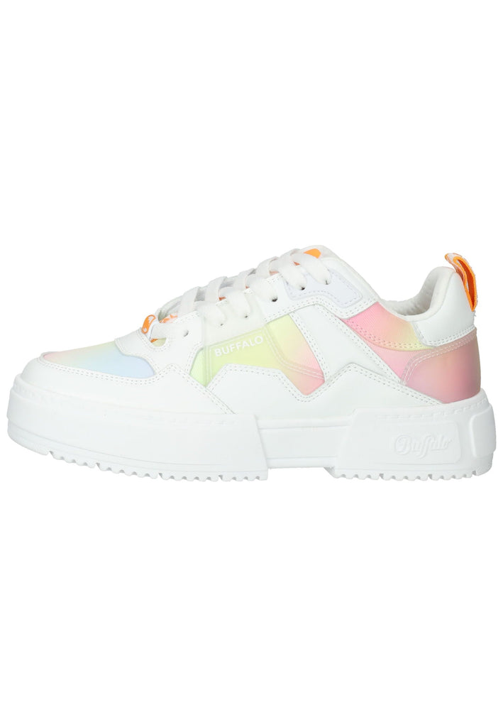 Buffalo Sneaker Lederimitat/Textil Coral/Weiß