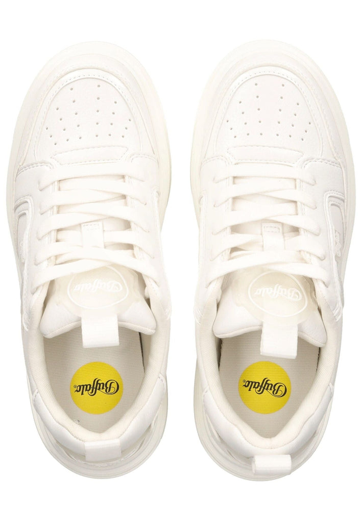 Buffalo Sneaker Lederimitat/Textil Weiß