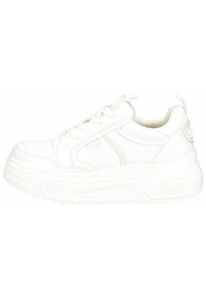 Buffalo Sneaker Lederimitat/Textil Weiß