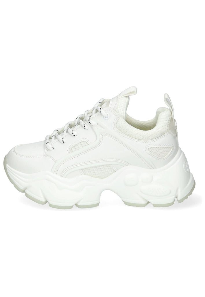 Buffalo Sneaker Lederimitat/Textil Weiß