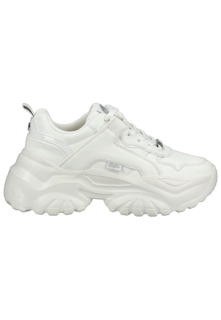 Buffalo Sneaker Lederimitat Weiß