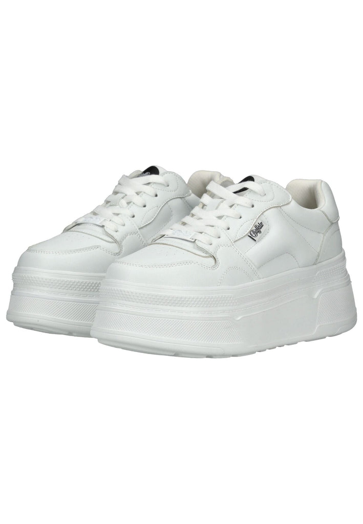 Buffalo Sneaker Lederimitat Weiß