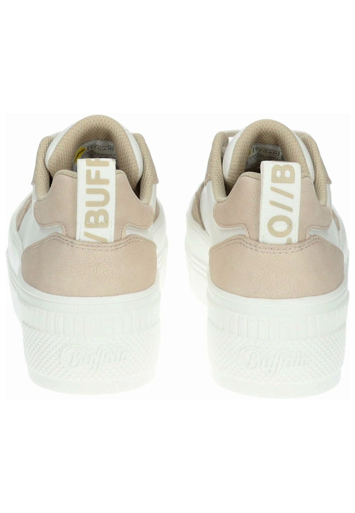Buffalo Sneaker Lederimitat Weiß/Beige