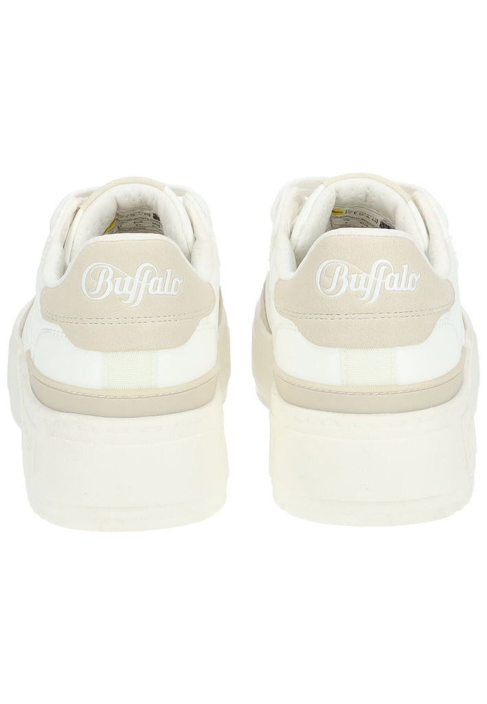 Buffalo Sneaker Lederimitat Weiß/Beige