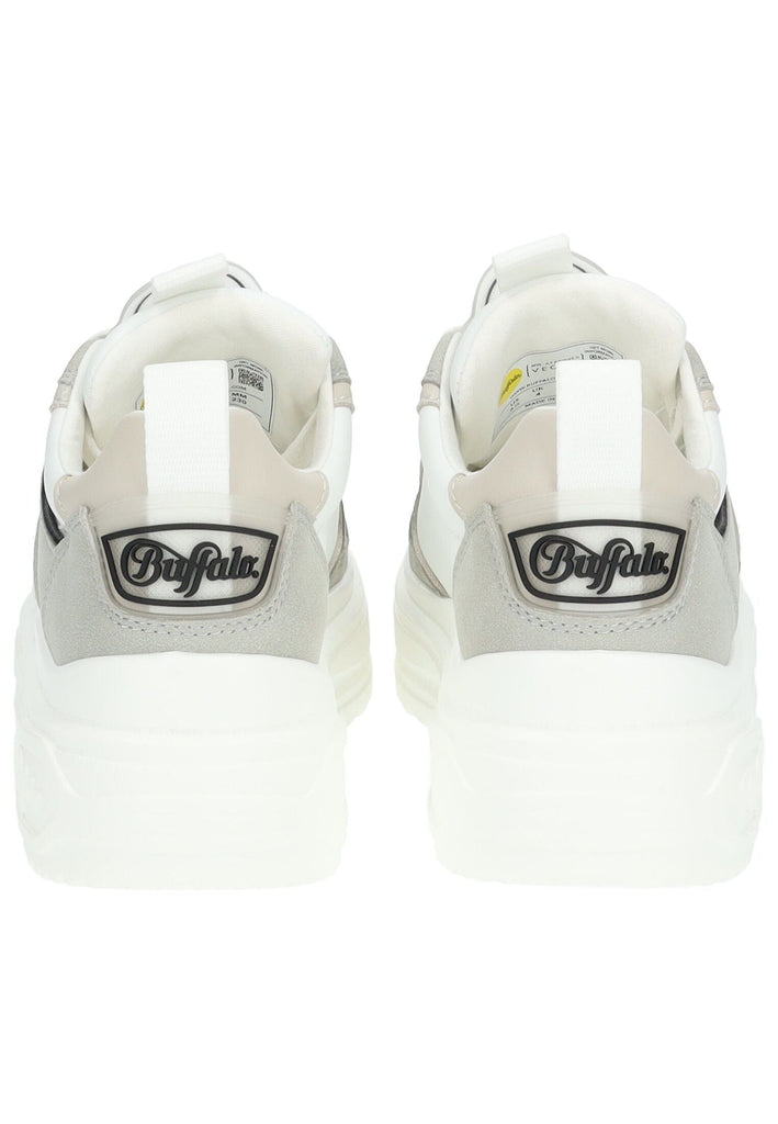 Buffalo Sneaker Lederimitat Weiß/Grau