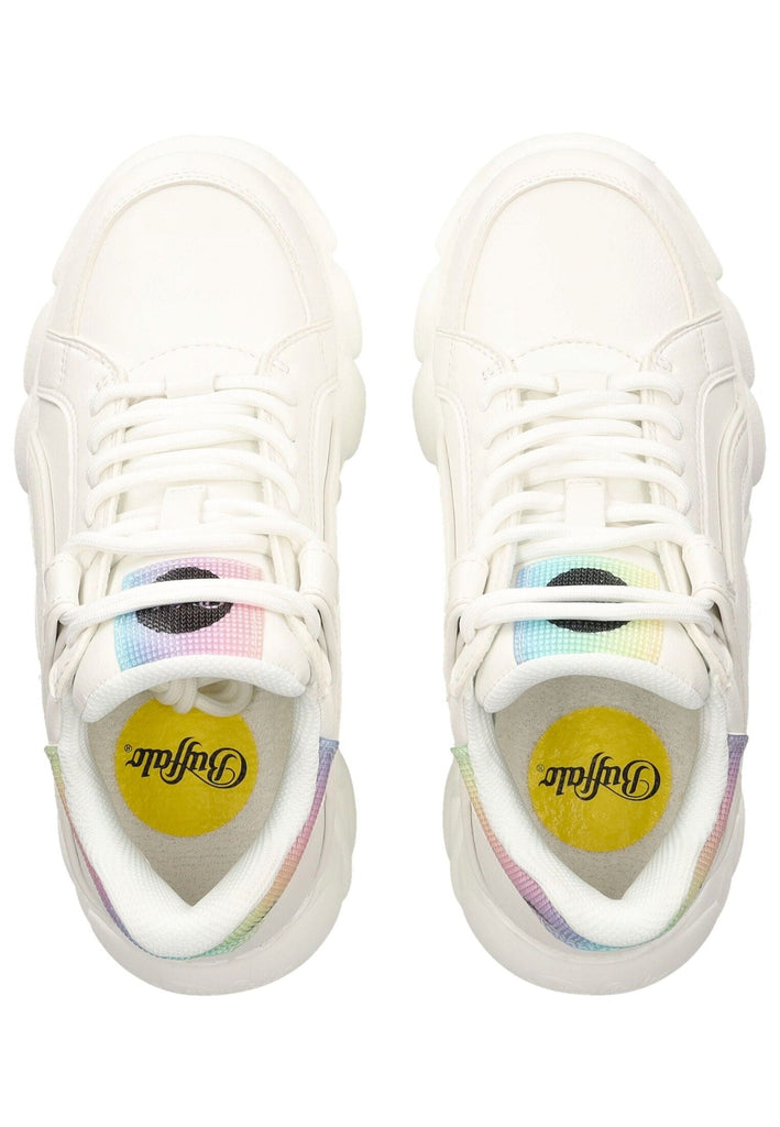 Buffalo Sneaker Lederimitat Weiß Kombi