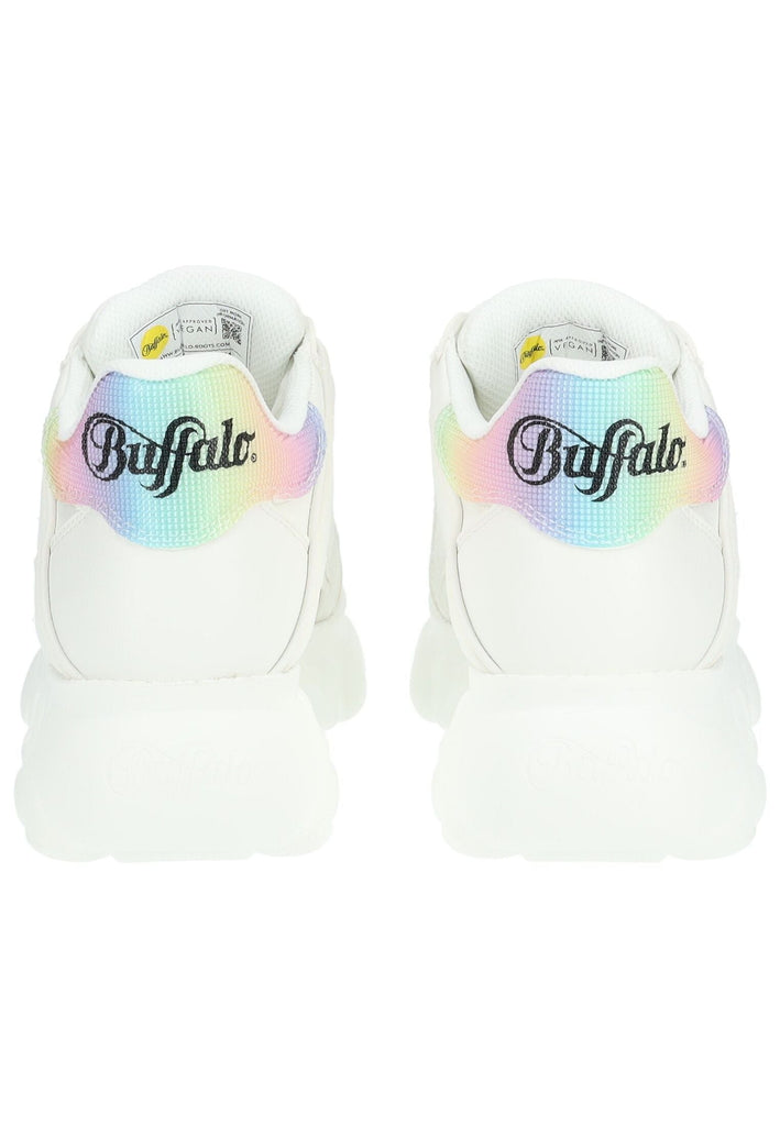 Buffalo Sneaker Lederimitat Weiß Kombi