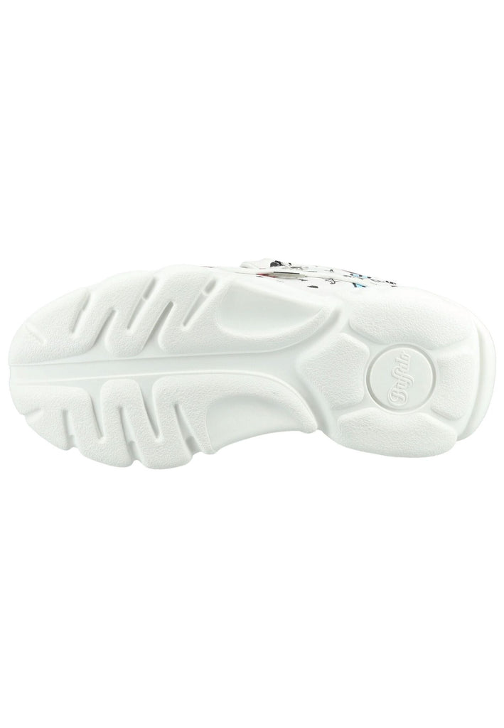 Buffalo Sneaker Lederimitat Weiß Kombi