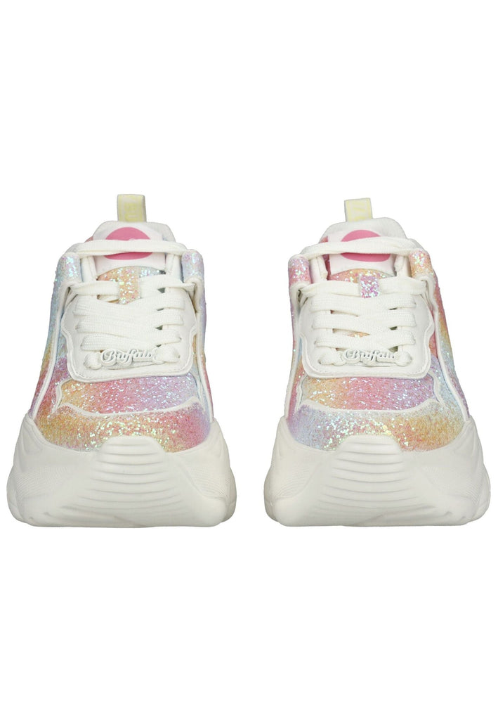 Buffalo Sneaker Lederimitat Weiß/Pink