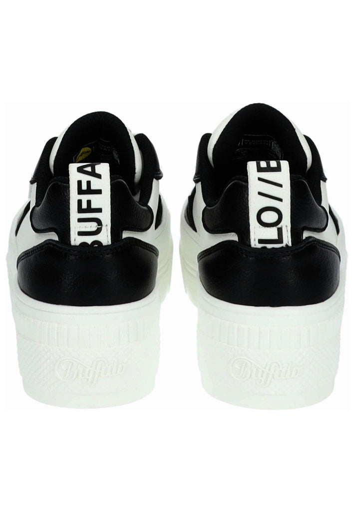 Buffalo Sneaker Lederimitat Weiß/Schwarz