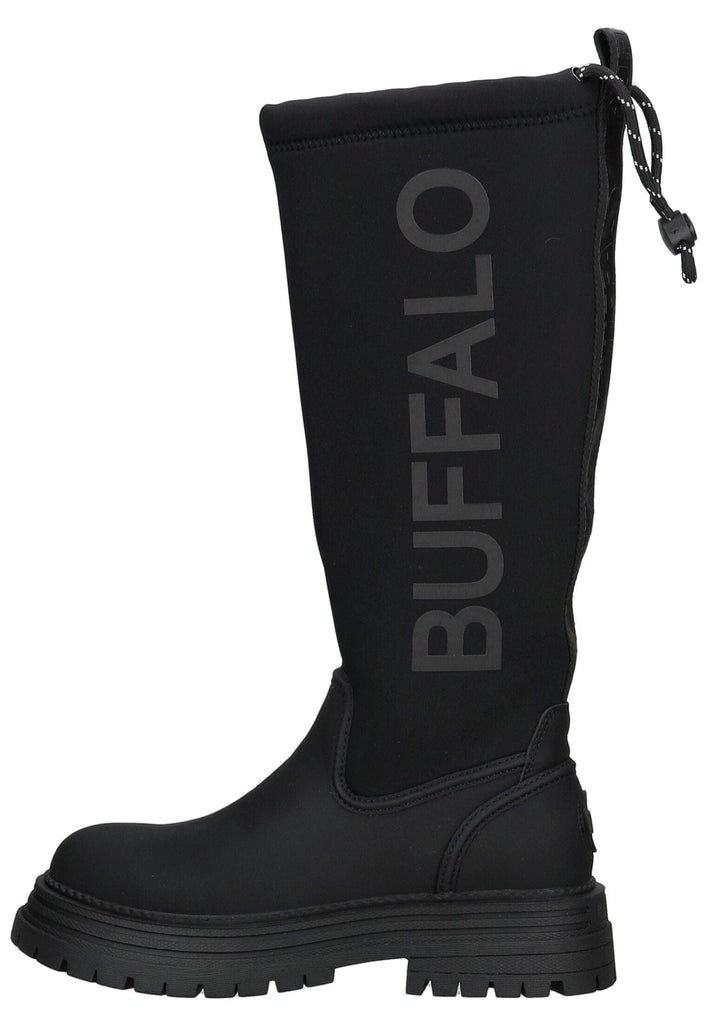 Buffalo Stiefel Lederimitat/Textil Schwarz