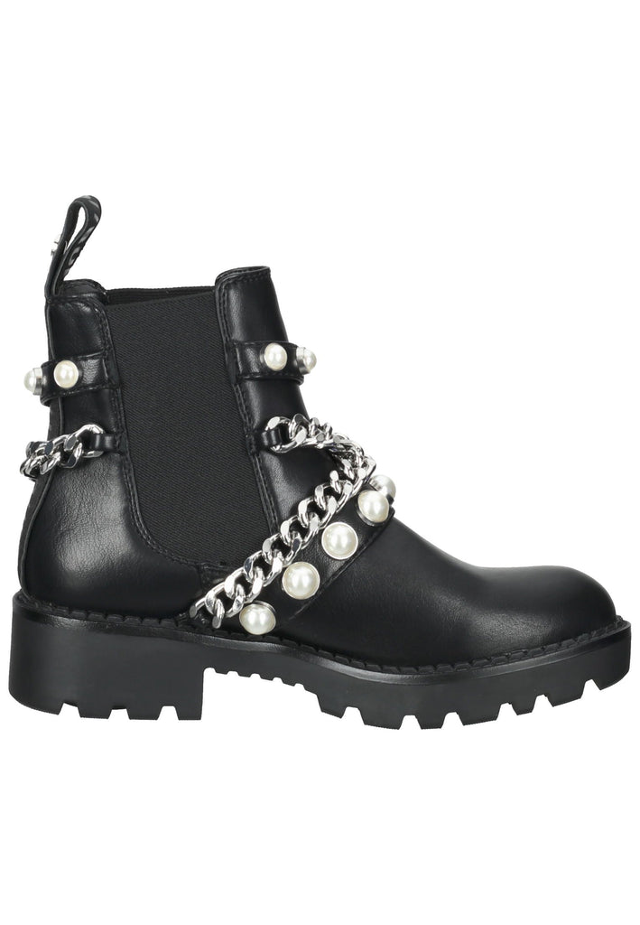 Buffalo Stiefelette Lederimitat/Textil Schwarz