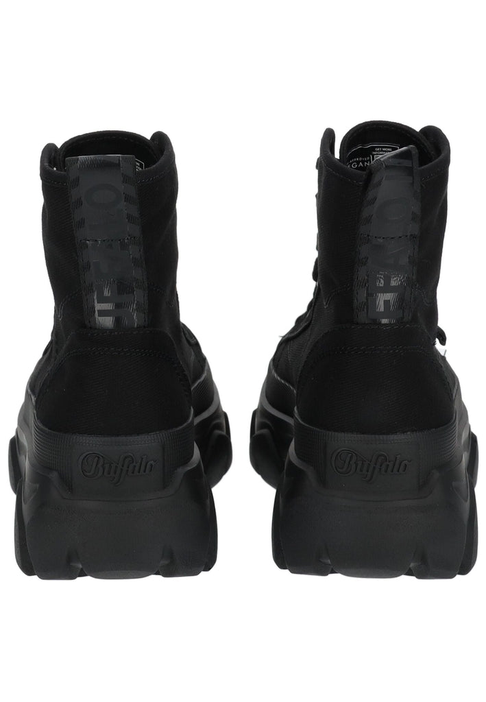 Buffalo Stiefelette Lederimitat/Textil Schwarz