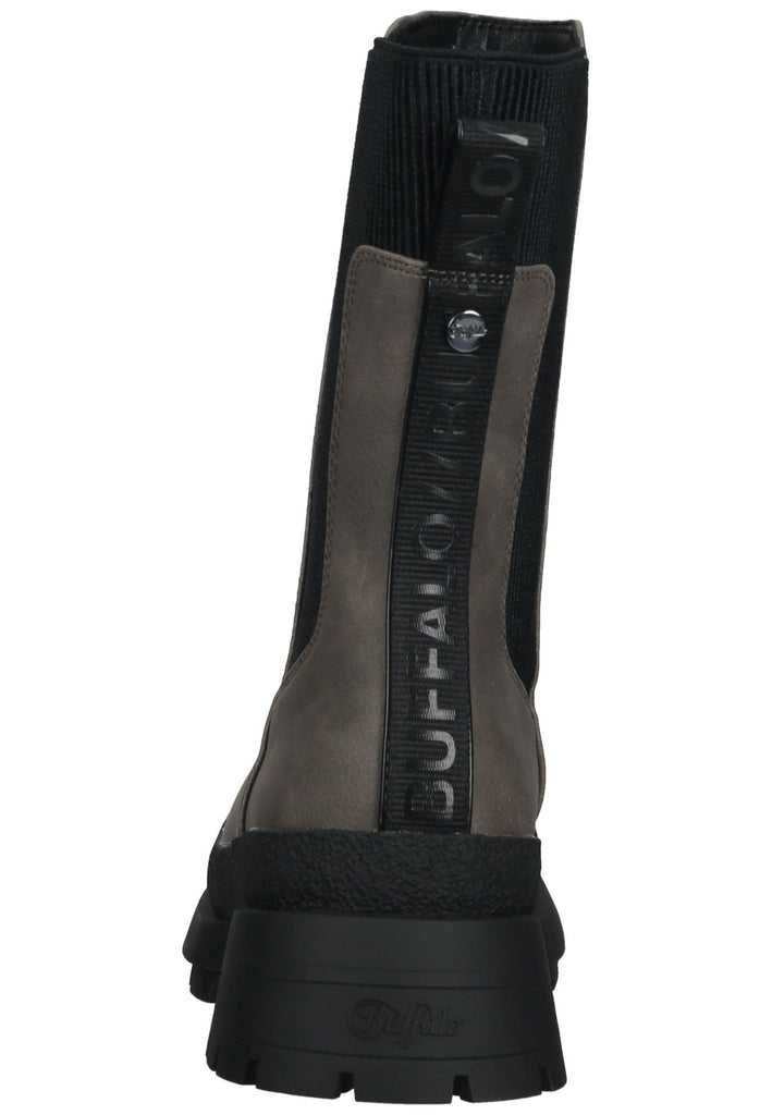 Buffalo Stiefelette Lederimitat/Textil Taupe