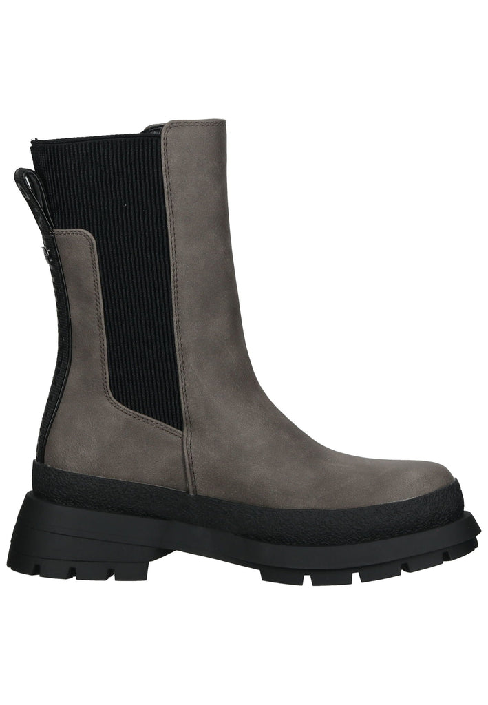 Buffalo Stiefelette Lederimitat/Textil Taupe