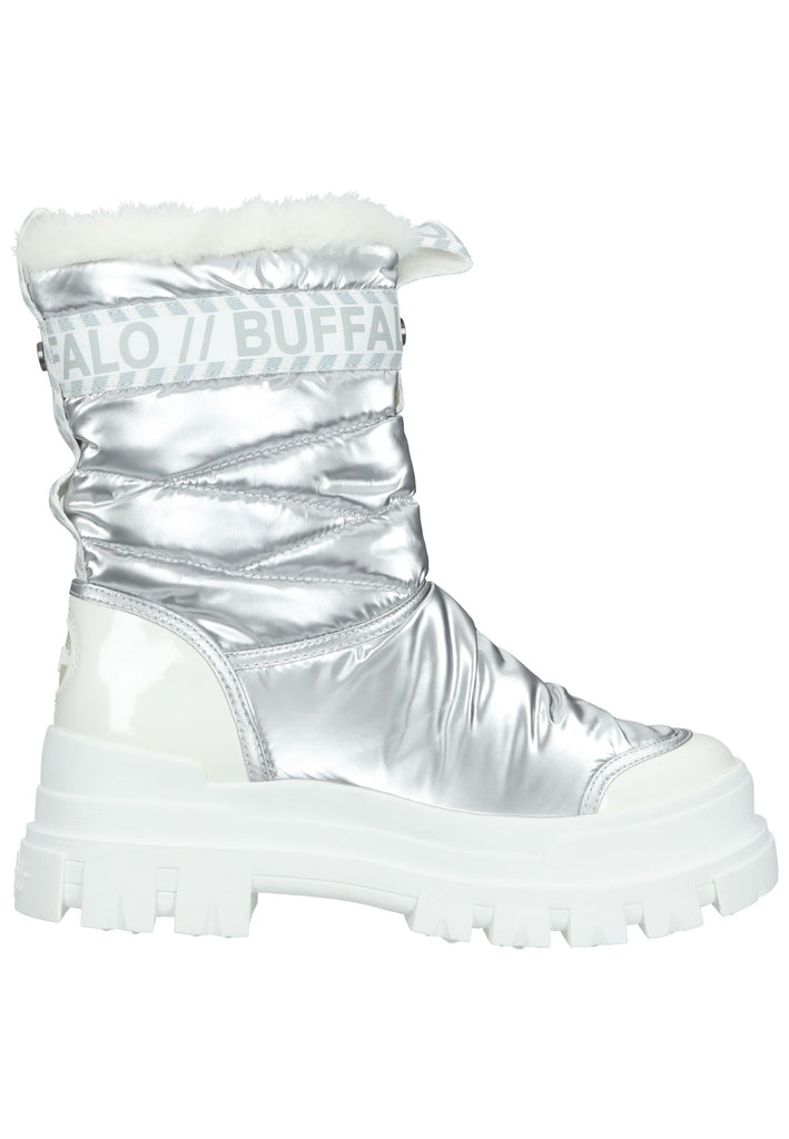 Buffalo Stiefelette Textil Silber Warmfutter