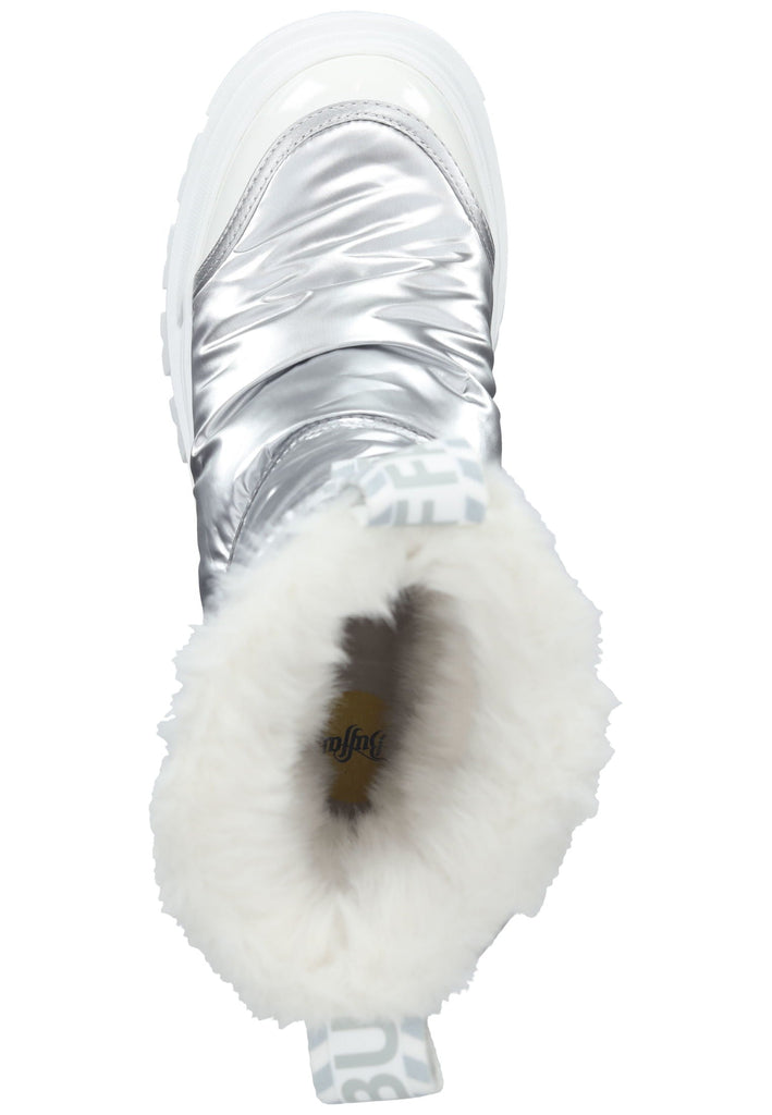 Buffalo Stiefelette Textil Silber Warmfutter