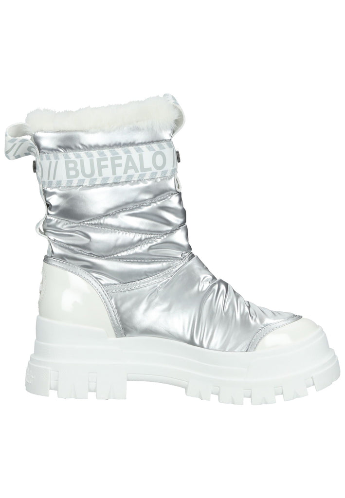 Buffalo Stiefelette Textil Silber Warmfutter