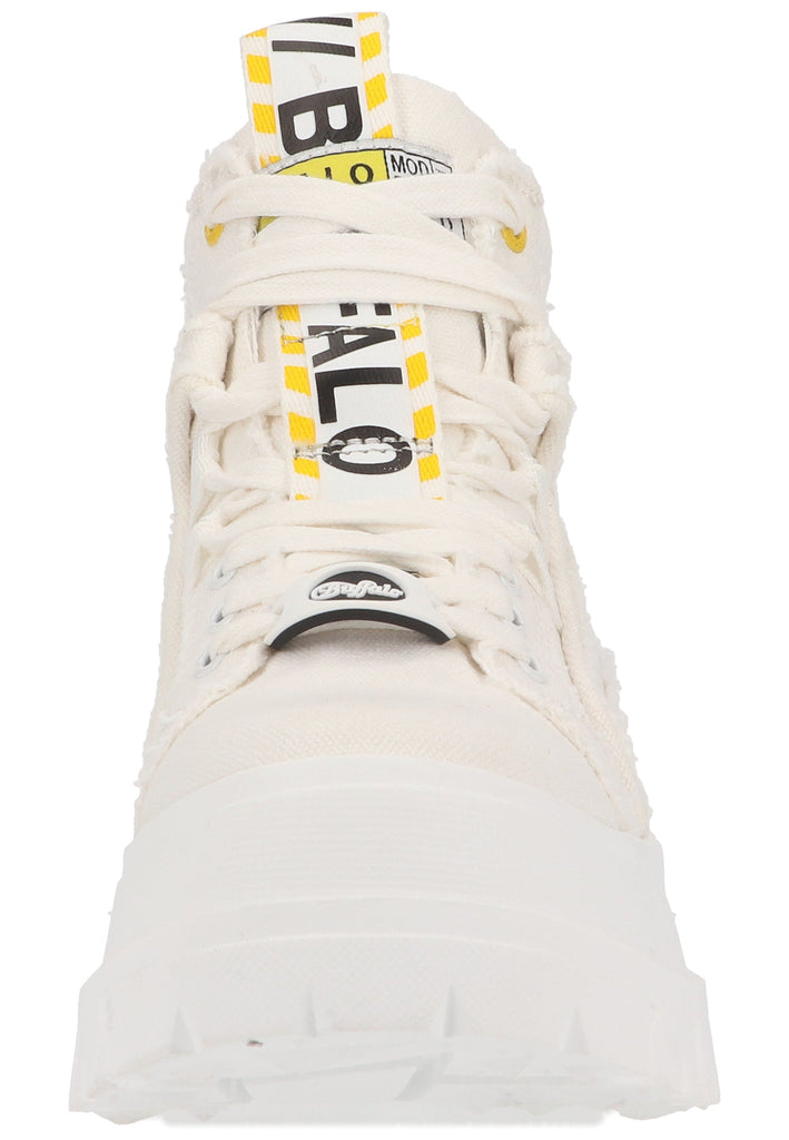 Buffalo Stiefelette Textil Weiß