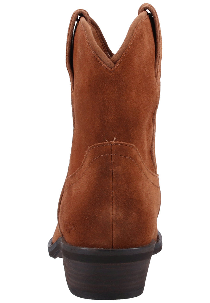 Buffalo Stiefelette Veloursleder Braun