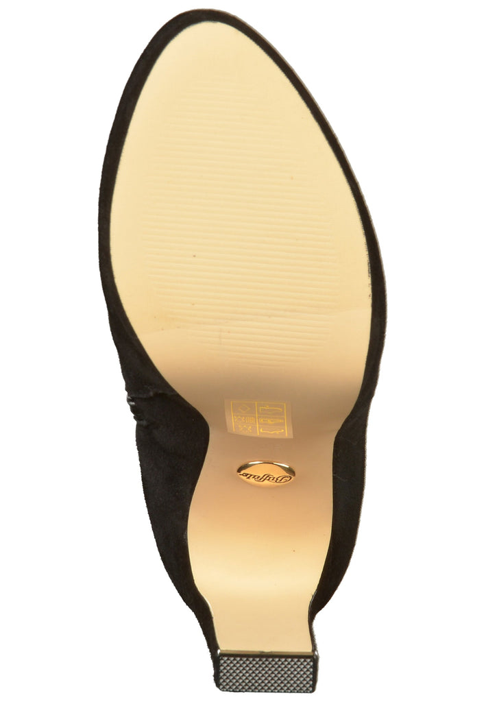 Buffalo Stiefelette Veloursleder Schwarz