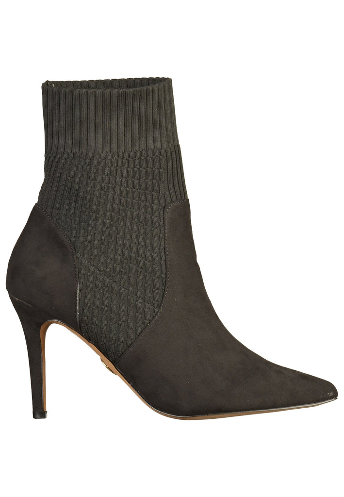 Buffalo Stiefelette Veloursleder/Textil Schwarz