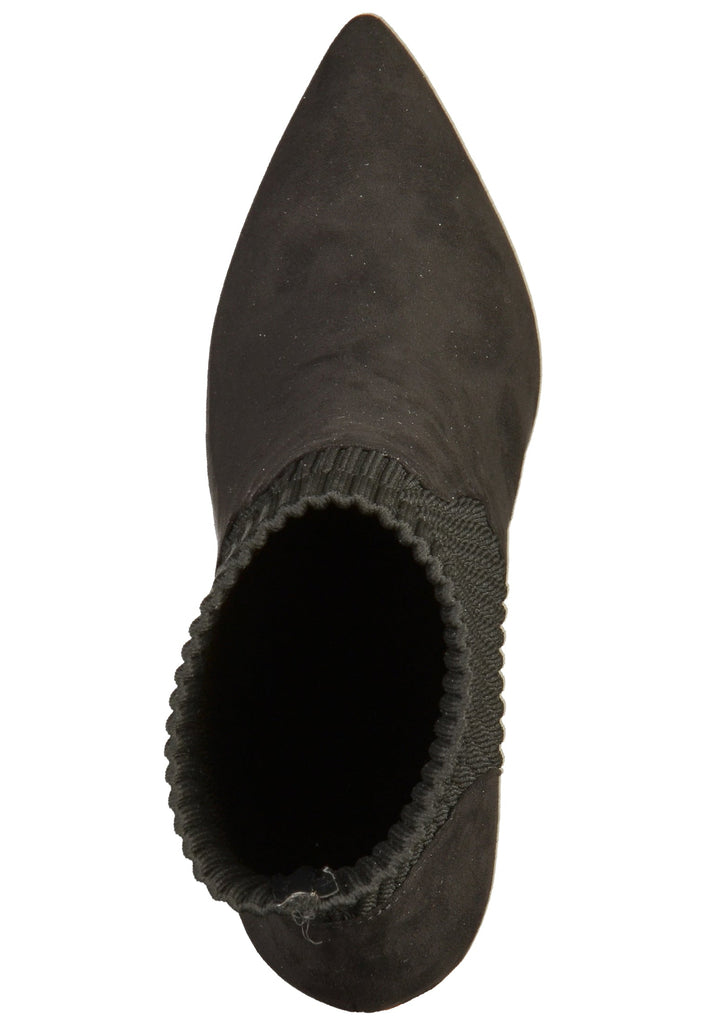 Buffalo Stiefelette Veloursleder/Textil Schwarz