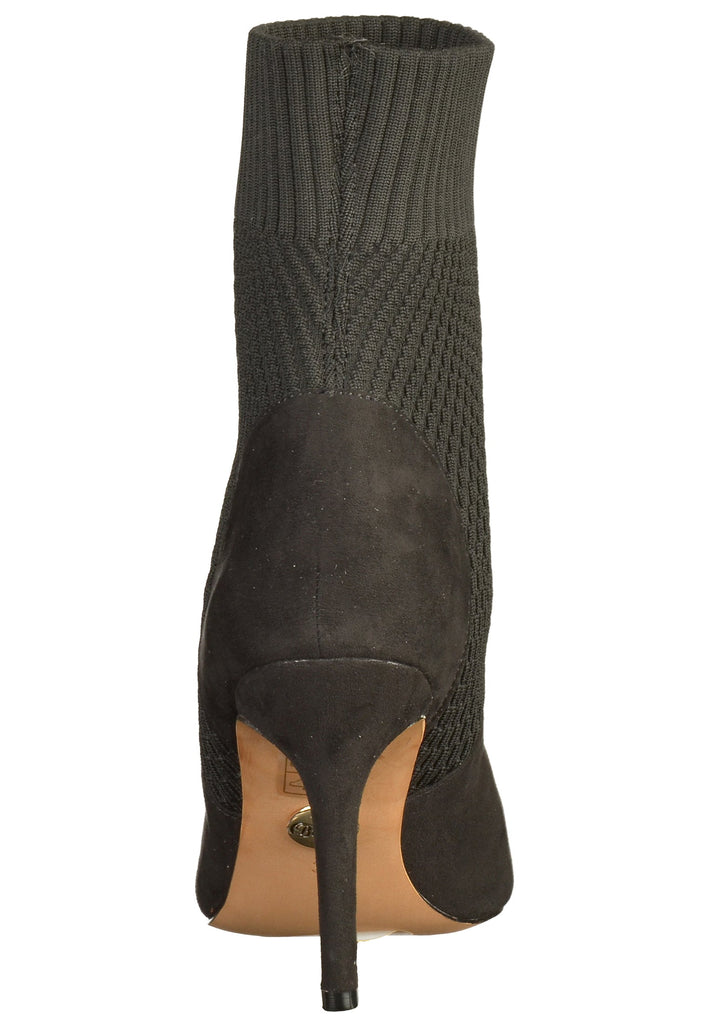 Buffalo Stiefelette Veloursleder/Textil Schwarz