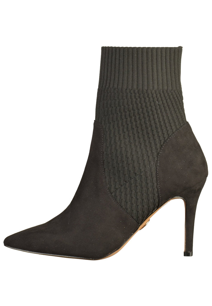 Buffalo Stiefelette Veloursleder/Textil Schwarz