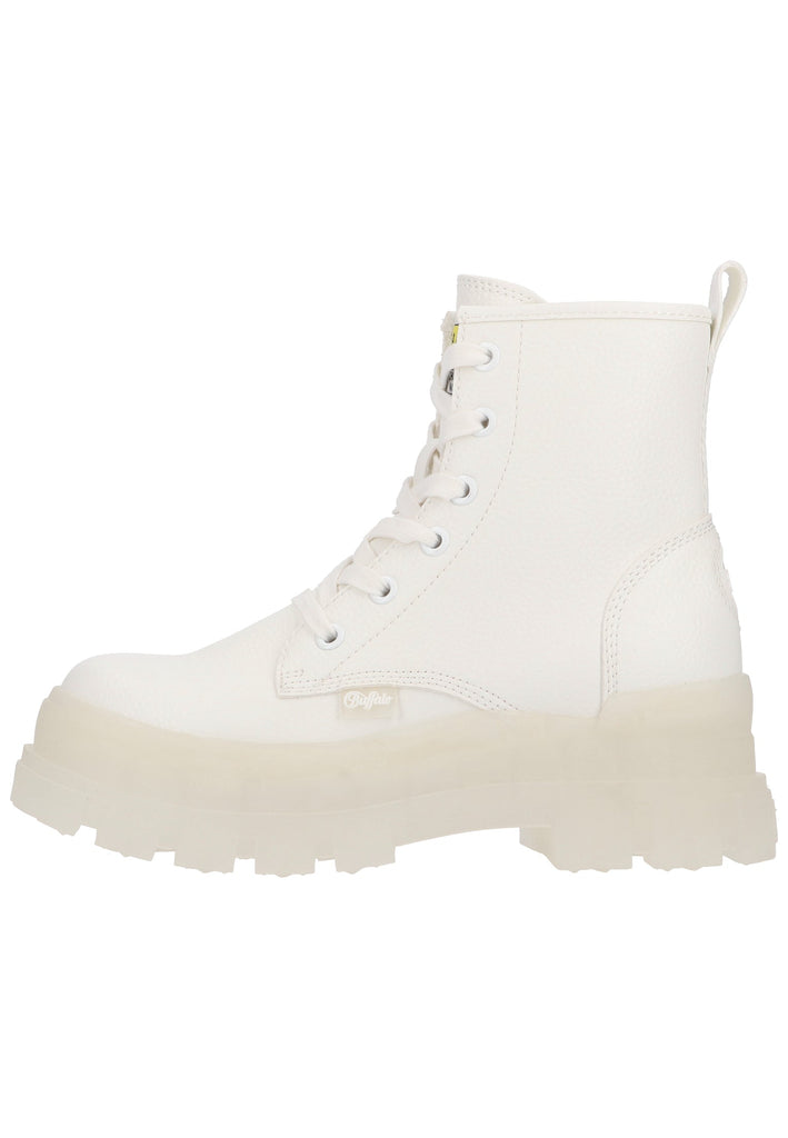 Stiefeletten Buffalo Stiefelette Lederimitat Weiß