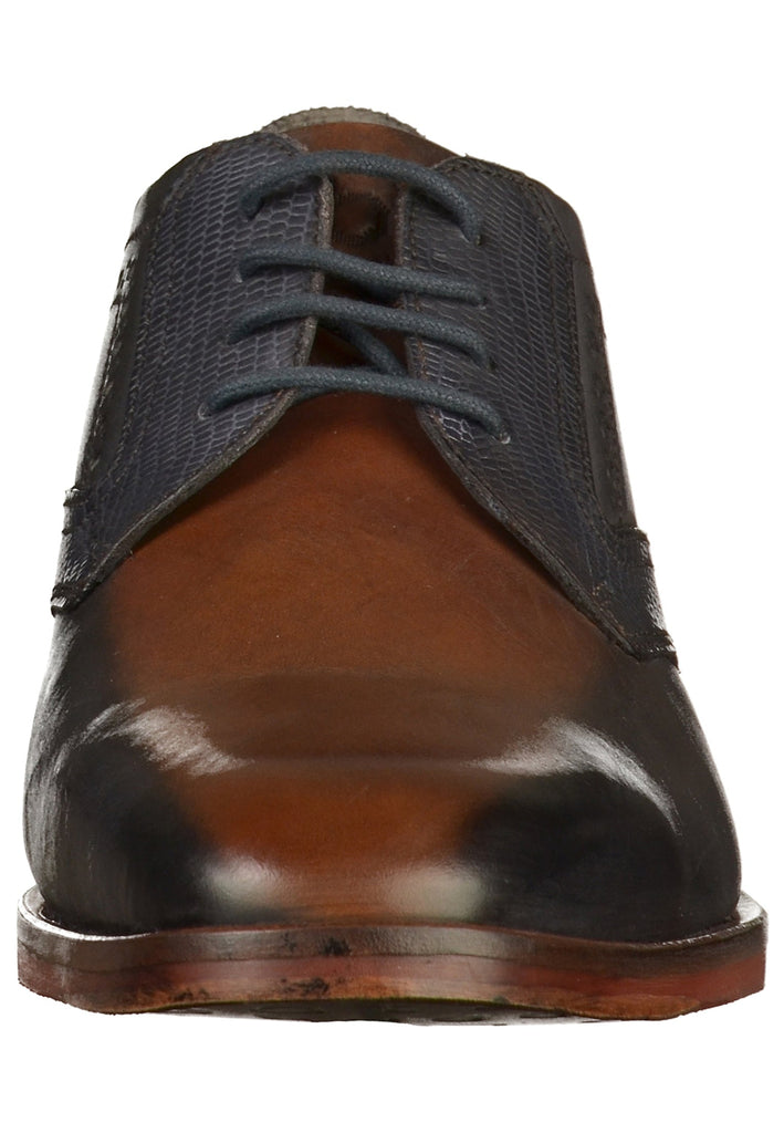 Bugatti Businessschuhe Glattleder Braun/Blau