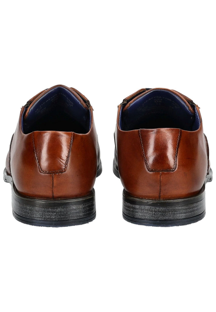 Bugatti Businessschuhe Glattleder Cognac