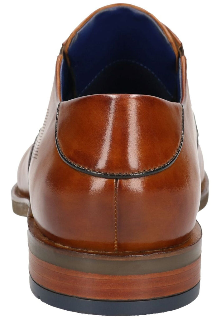 Bugatti Businessschuhe Glattleder Cognac