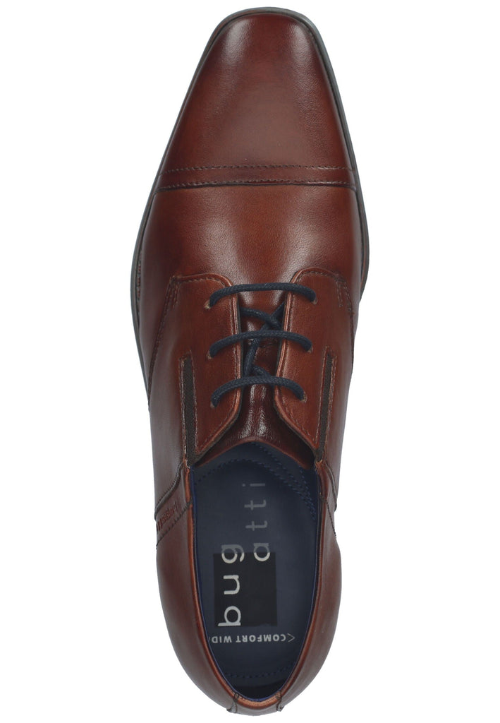 Bugatti Businessschuhe Glattleder Cognac