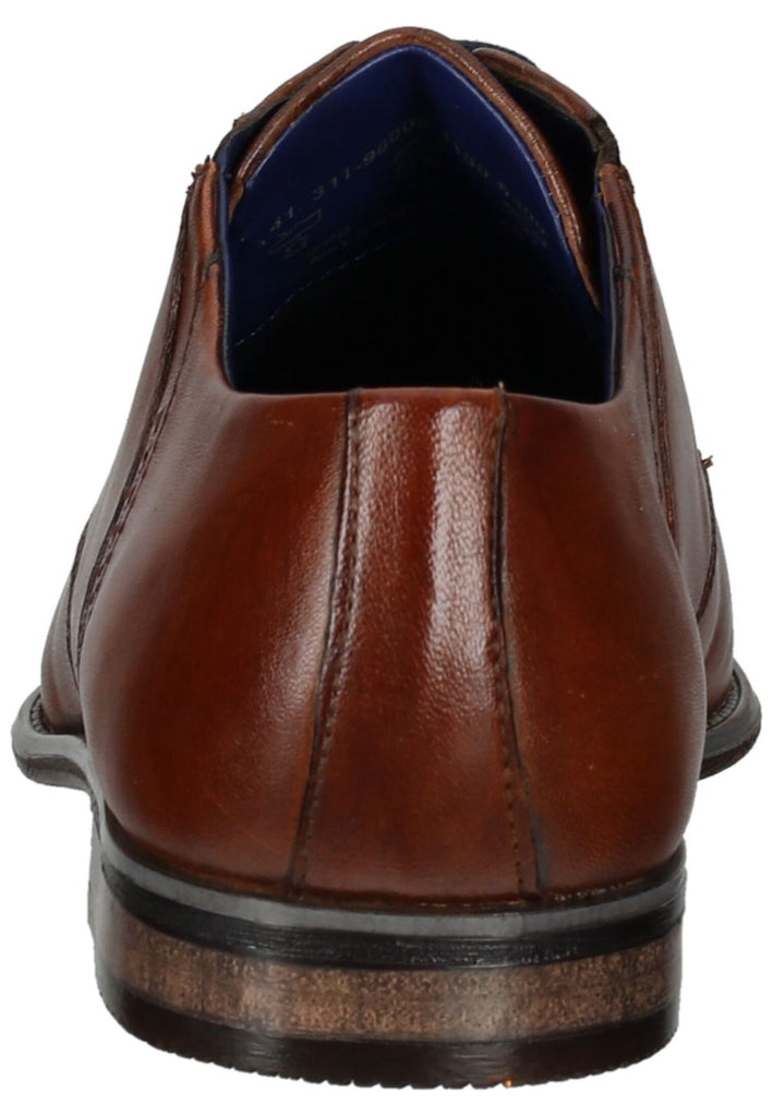 Bugatti Businessschuhe Glattleder Cognac