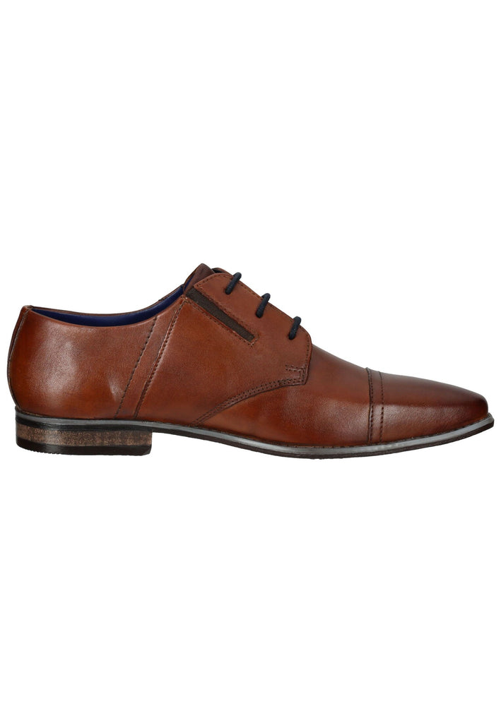 Bugatti Businessschuhe Glattleder Cognac