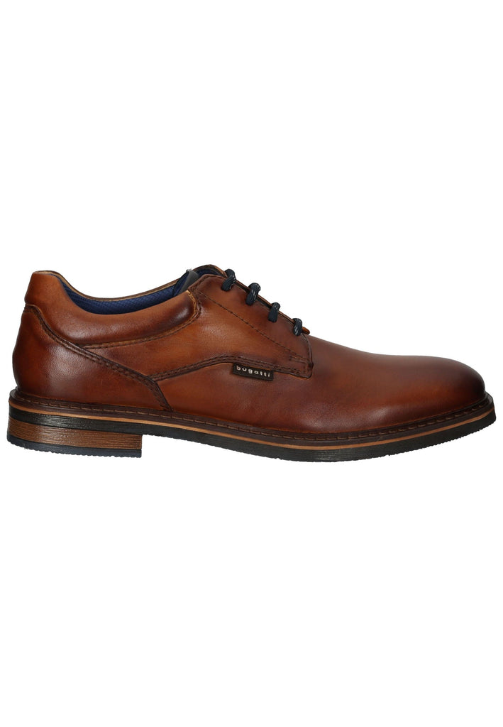 Bugatti Businessschuhe Glattleder Cognac