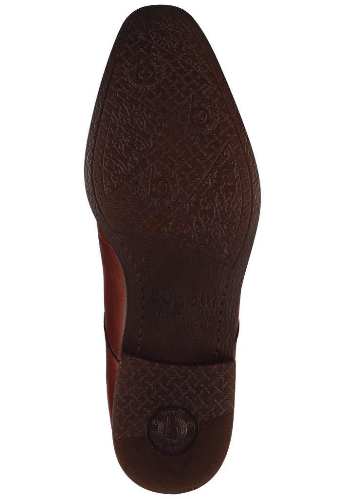 Bugatti Businessschuhe Glattleder Cognac