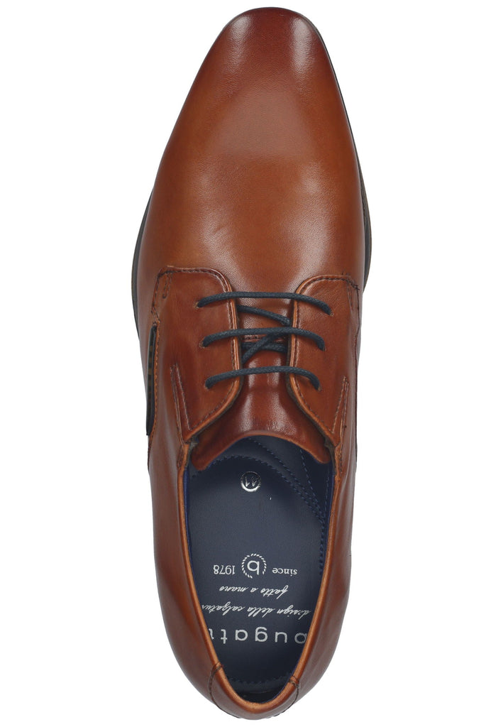 Bugatti Businessschuhe Glattleder Cognac