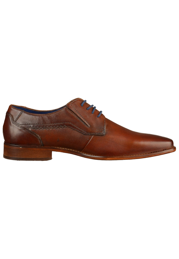 Bugatti Businessschuhe Glattleder Cognac