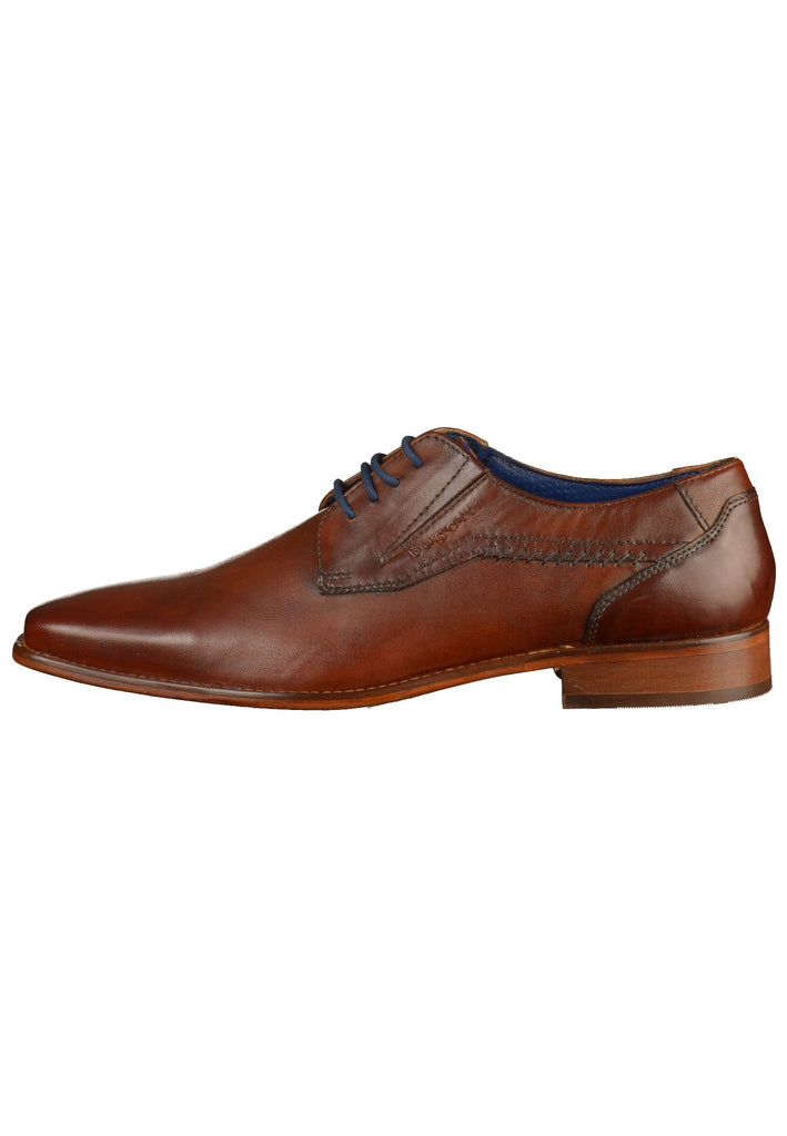 Bugatti Businessschuhe Glattleder Cognac