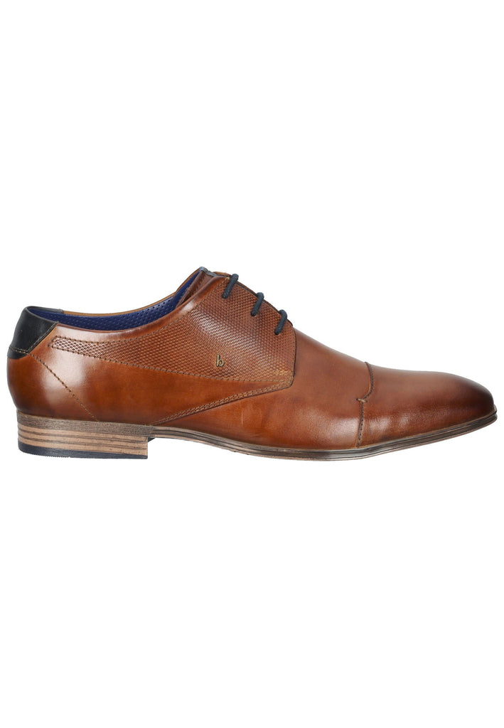 Bugatti Businessschuhe Glattleder Cognac