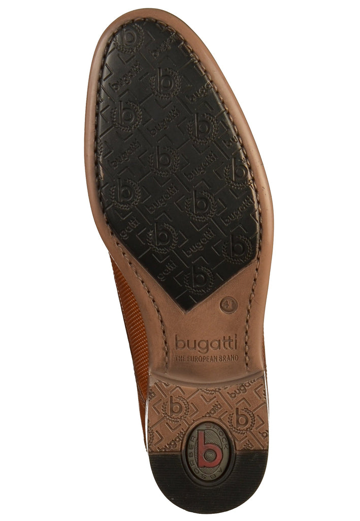 Bugatti Businessschuhe Glattleder Cognac